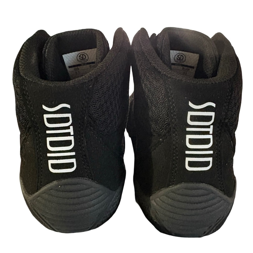 SDTDID SD-001 Mens High Top Wrestling Shoes Black Athletic Sneakers Size 8.5